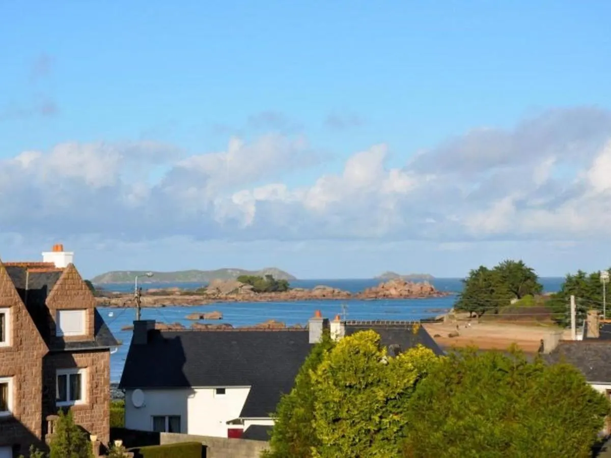 Appartement 3* Avec Vue Mer Et Rochers Granit Rose, Balcon, Parking, Equipe, 350M Plage - Tregastel - Fr-1-368-11